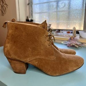 Report Brown Suede Ankle Heeled Boots / Women’s 8